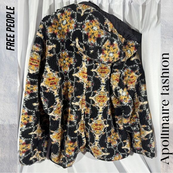 FP MOVEMENT ELEVATION JACQUARD FLEECE REVERSIBLE JACKET BLACK COMBO - Picture 5 of 6